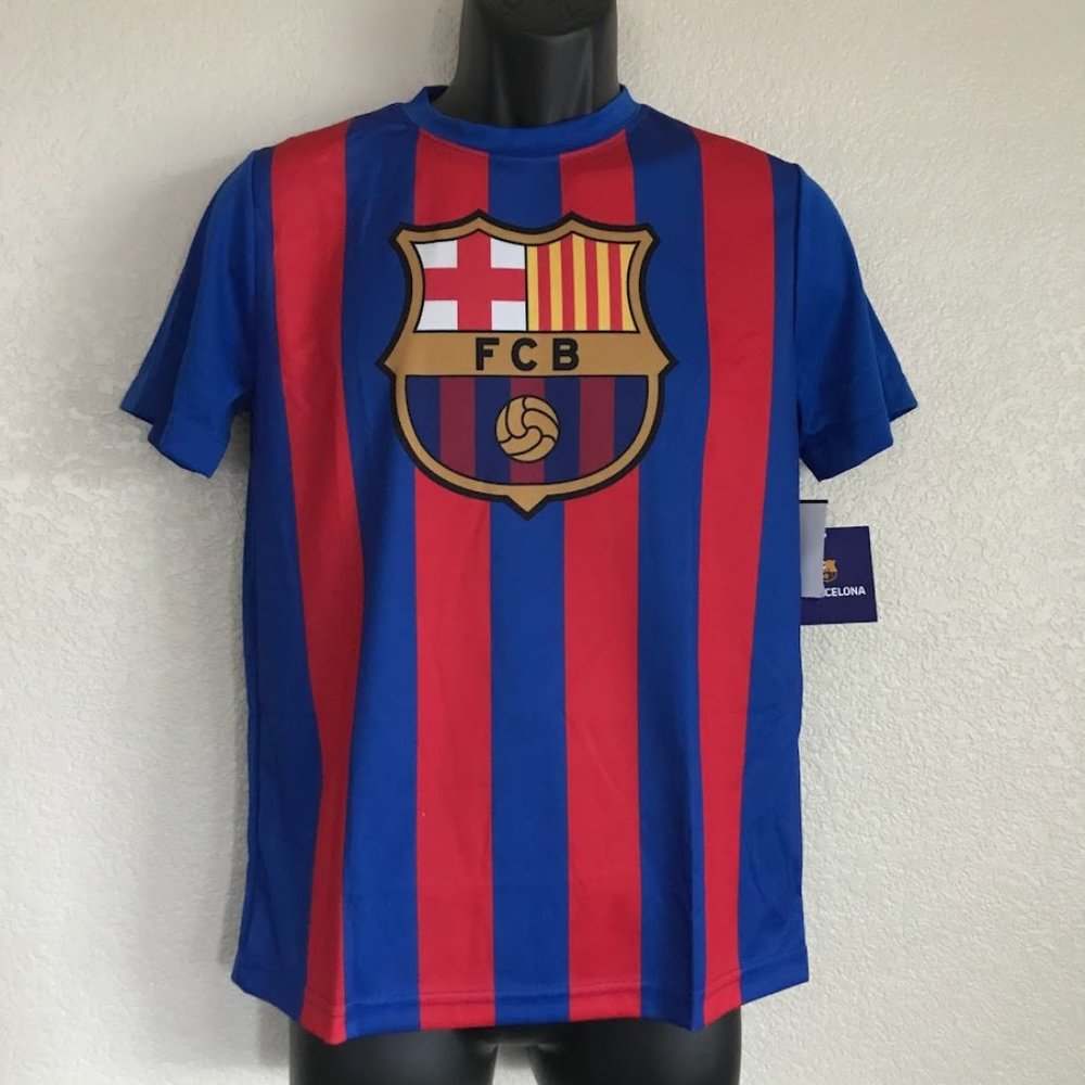 Barcelona FC Logo Team Kids Shirt Different Sizes